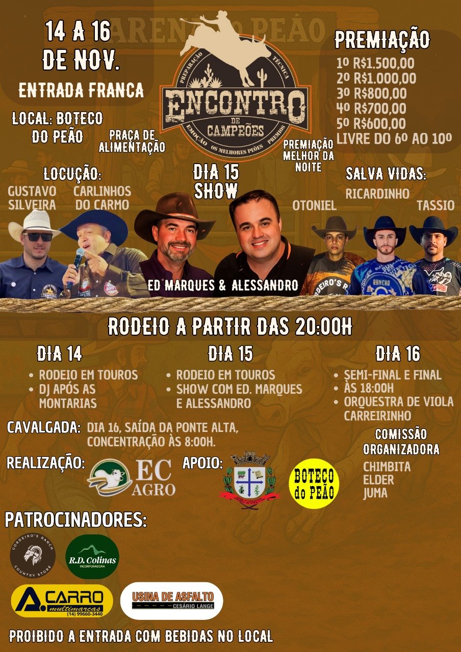 ENCONTRO DE CAMPEÕES - RODEIO BOFETE