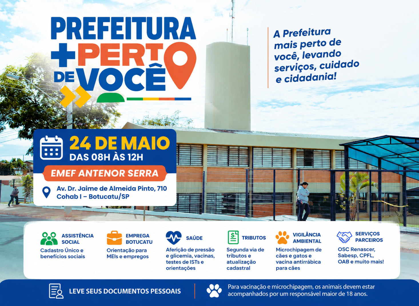 Prefeitura Mais Perto de Você chega à Cohab I com serviços e atendimento à população em maio